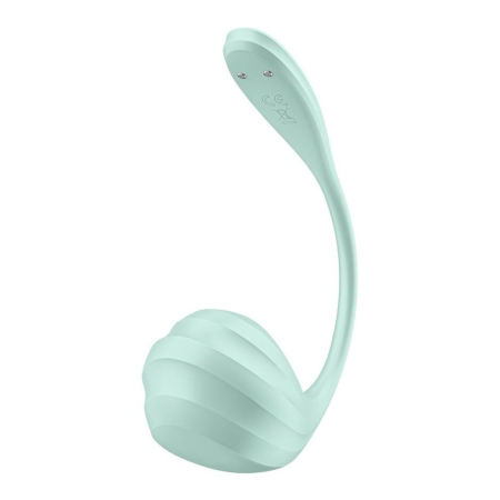 Смарт-віброяйце Satisfyer Smooth Petal Connect App Mint - фото №4