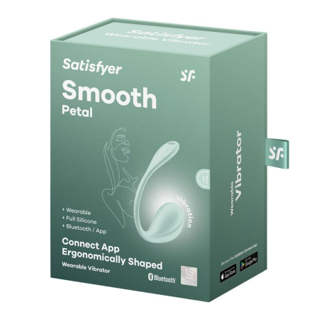 Смарт-віброяйце Satisfyer Smooth Petal Connect App Mint - фото №9