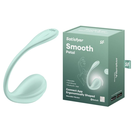 Смарт-віброяйце Satisfyer Smooth Petal Connect App Mint - фото №8