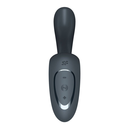 Вагінально-кліторальний вібратор Satisfyer G for Goddess 1 Dark Grey, 2 мотори - фото №2