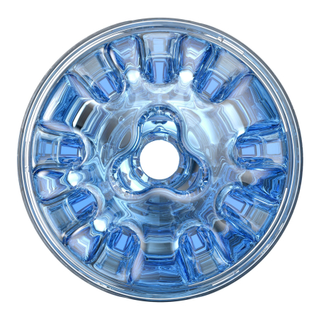 Мастурбатор Fleshlight Quickshot Turbo Blue Ice, компактний, чудово для пар і мінету - фото №3