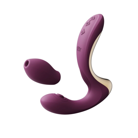 Вібратор-пульсатор з вакуумною насадкою Zalo – Talis G-Spot PulseWave Vibrator Velvet Purple - фото