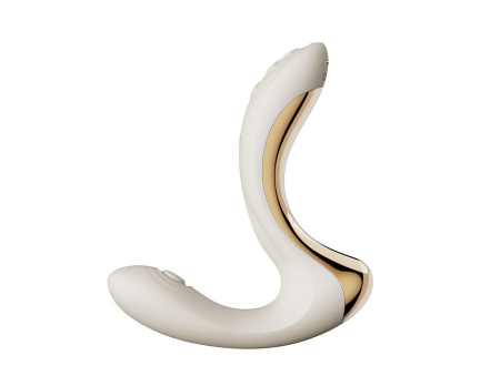 Вібратор-пульсатор з вакуумною насадкою Zalo – Talis G-Spot PulseWave Vibrator Ivory White - фото №3