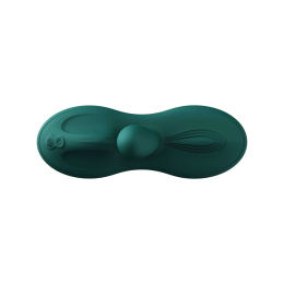 Sit-on-top смарт-вібратор Zalo – Flora Smart Vibrating Pad Turquoise Green, 9 моторів - - фото №5