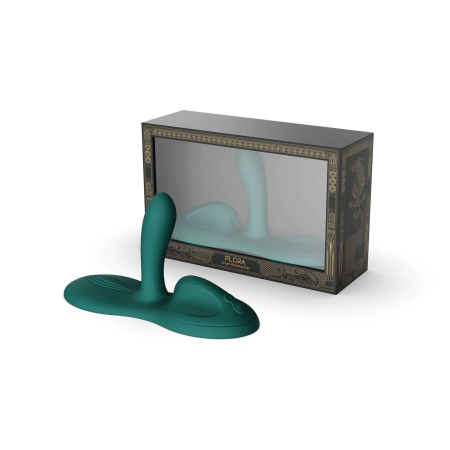 Sit-on-top смарт-вібратор Zalo – Flora Smart Vibrating Pad Turquoise Green, 9 моторів - фото №7