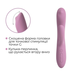 Смарт вібратор-кролик з перлинною стимуляцією точки G Svakom Trysta Neo - - фото №5