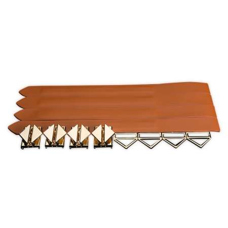 БДСМ-набір LOCKINK Bondage & Restraint Brown Set - фото №5