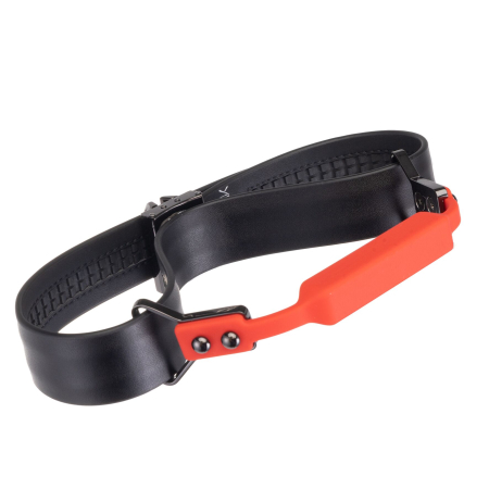 Шкіряний кляп з 2-ма насадками LOCKINK Ball-Gag & Gag-bite Set - Black - фото №6