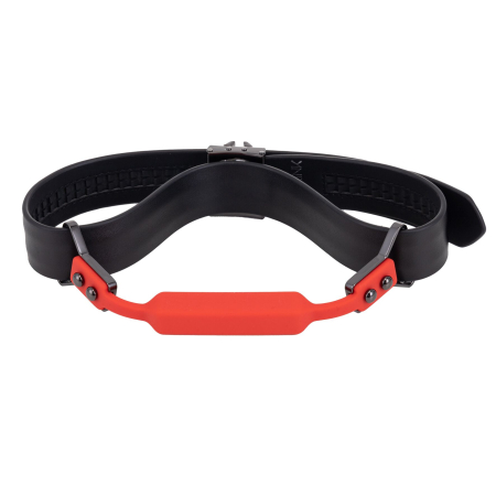 Шкіряний кляп з 2-ма насадками LOCKINK Ball-Gag & Gag-bite Set - Black - фото №7