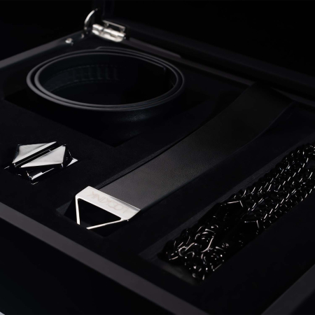 Повідець LOCKINK Tied Collar with Leash Set - Black - фото №5