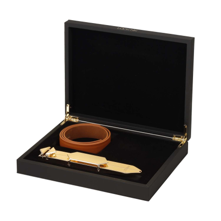 Регульована шльопалка LOCKINK Adjustable Slapper for Impact Play - Brown - фото №7