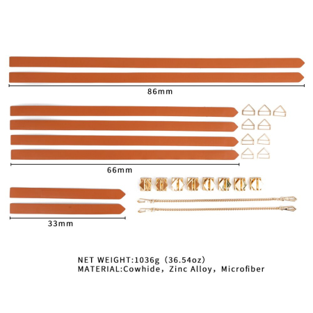 Набір із 8 ременів для зв'язування LOCKINK 8-Bondage-Straps Restraint Set - Brown - фото №9