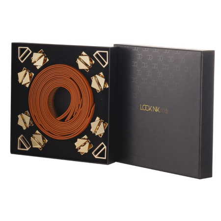 Набір із 8 ременів для зв'язування LOCKINK 8-Bondage-Straps Restraint Set - Brown - фото №2