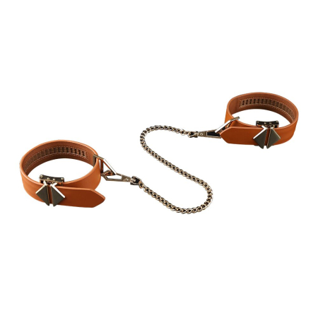 Набір із 8 ременів для зв'язування LOCKINK 8-Bondage-Straps Restraint Set - Brown - фото №4
