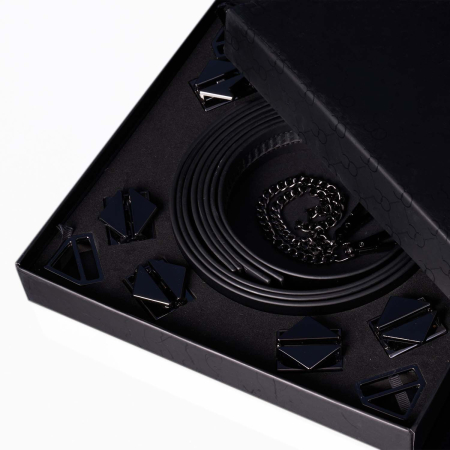 Набір із 8 ременів для зв'язування LOCKINK 8-Bondage-Straps Restraint Set - Black - фото №2