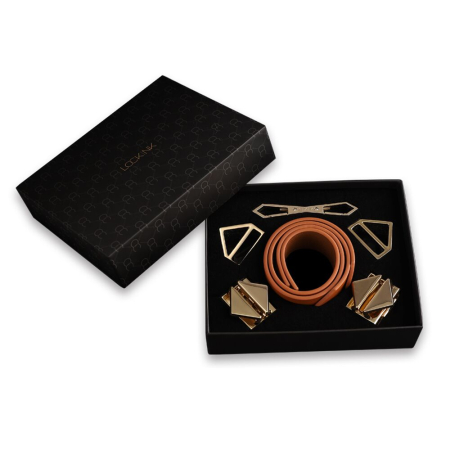 Наручники LOCKINK Wristcuffs/Anklecuffs Brown Set - фото №8