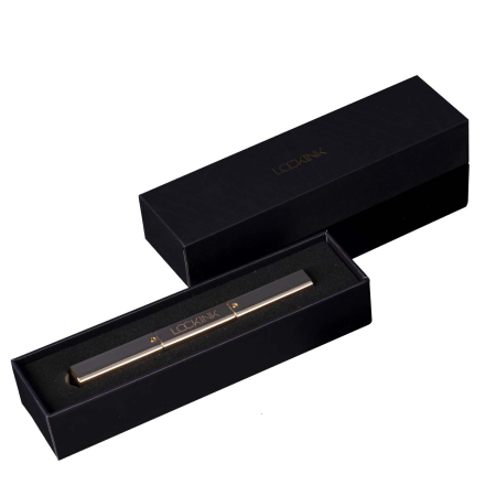 Ексклюзивний тиклер LOCKINK 5-head Flirting Tickler - Golden з п'ятьма насадками - фото №3