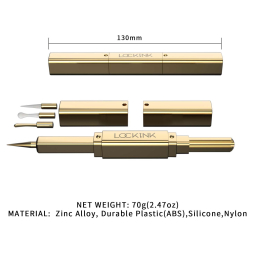 Ексклюзивний тиклер LOCKINK 5-head Flirting Tickler - Golden з п'ятьма насадками - - фото №8
