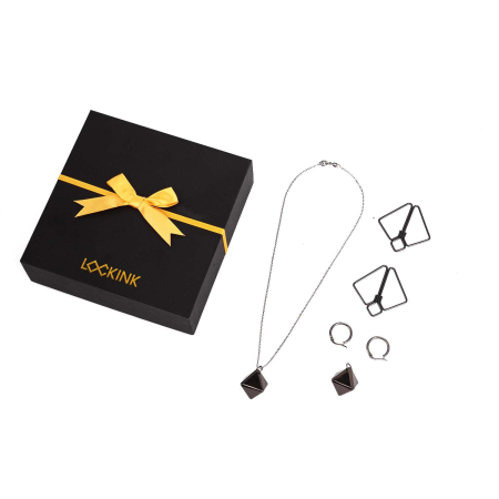 Затискачі для сосків з важкою підвіскою LOCKINK Nipple Clamps with Heavy Pendant - Grey 