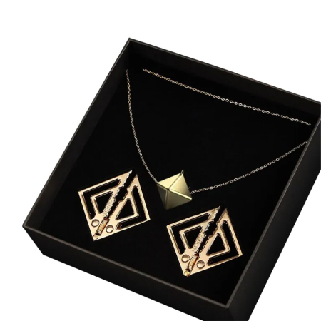 Затискачі для сосків з важкою підвіскою LOCKINK Adjustable Nipple Clamps with Heavy Pendant - Golden №9