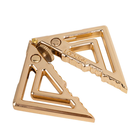 Затискачі для сосків з легкої підвіскою LOCKINK Adjustable Nipple Clamps with Light Pendant - Golden №3