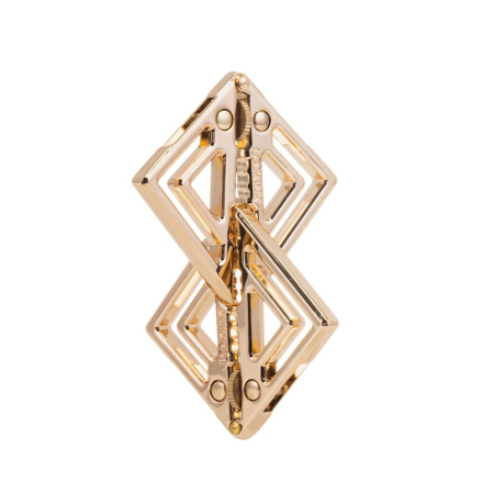 Затискачі для сосків з легкої підвіскою LOCKINK Adjustable Nipple Clamps with Light Pendant - Golden №6