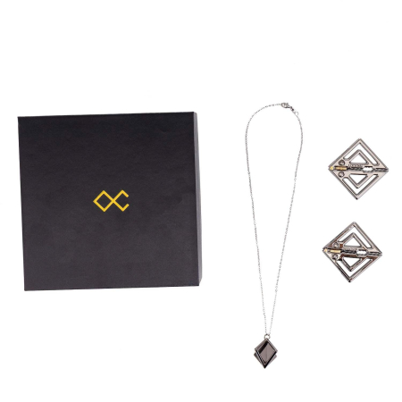 Затискачі для сосків з легкої підвіскою LOCKINK Adjustable Nipple Clamps with Light Pendant - Grey №9