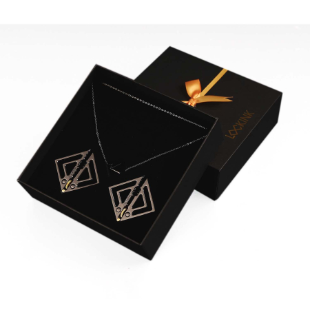 Затискачі для сосків з легкої підвіскою LOCKINK Adjustable Nipple Clamps with Light Pendant - Grey №5