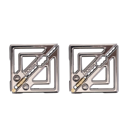 Затискачі для сосків з легкої підвіскою LOCKINK Adjustable Nipple Clamps with Light Pendant - Grey №3