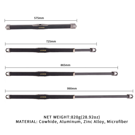 Фіксатор-розпірка LOCKINK Adjustable Spreader Bar Set - Black №9