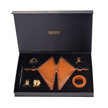 Маска на очі LOCKINK Vixen Blindfold Brown Set - фото №6