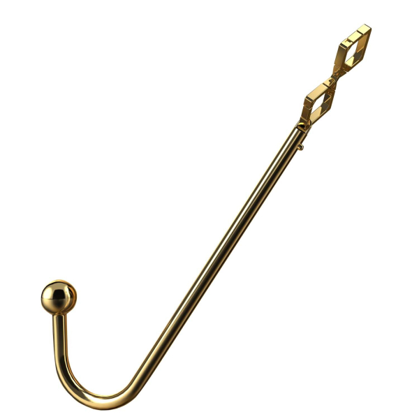 Анальний гак LOCKINK Golden Adjustable Anal Hook Set - фото