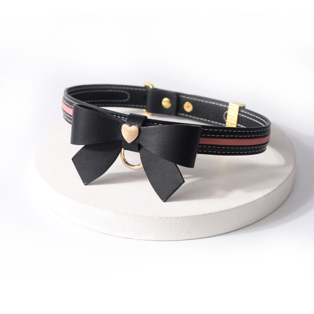 Повідець LOCKINK SEVANDA Love Heart Butterfly Leather Collar Set - Black - фото №4