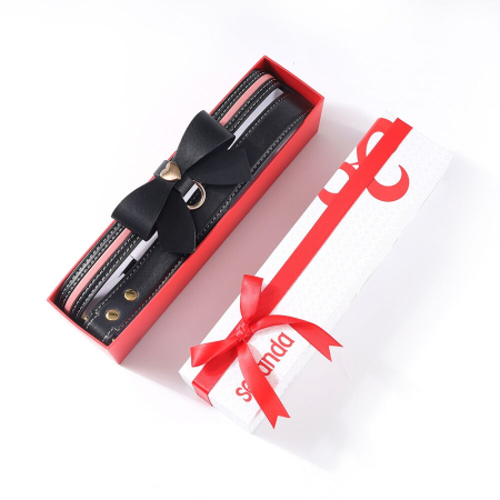 Повідець LOCKINK SEVANDA Love Heart Butterfly Leather Collar Set - Black - фото №9