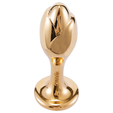 Металева анальна пробка Хвіст поні LOCKINK SEVANDA White Pony-Tail Anal Rose-shape Plug - фото №5