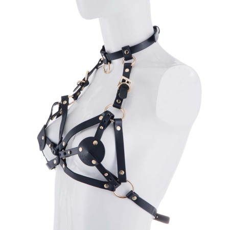 Портупея на груди LOCKINK SEVANDA Queen Chest Harness with Removable Bra - фото №2