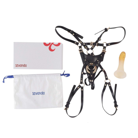 Страпон LOCKINK SEVANDA Queen Sheba Strapon - Golden Dildo - фото №8