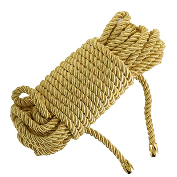 Мотузка для шибарі LOCKINK SEVANDA Shibari Pratice Rope Golden, 8 метрів - фото
