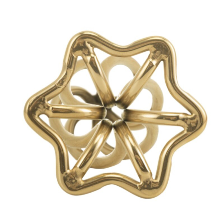 Анальна пробка LOCKINK SEVANDA Hollow Spiral Golden Metal Anal Plug - M size - фото №6