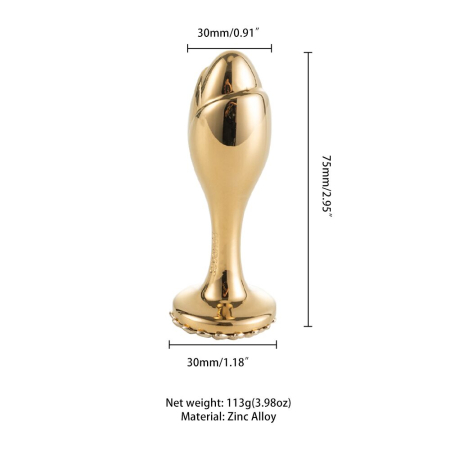 Анальна пробка LOCKINK SEVANDA Pearl Rose-shape Anal Plug №5