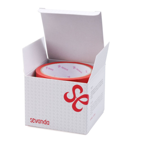 Електростатична стрічка для бондажу LOCKINK SEVANDA Electrostatic Tape - Red Tape, 16 м - фото №3