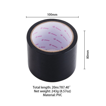 Електростатична стрічка для бондажу LOCKINK SEVANDA Electrostatic Tape - Black Tape, 16 м - фото №2