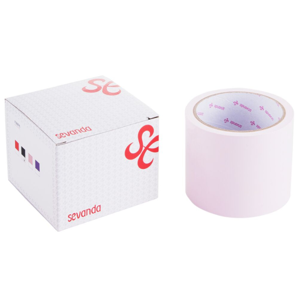 Електростатична стрічка для бондажу LOCKINK SEVANDA Electrostatic Tape - Pink Tape, 16 м - фото