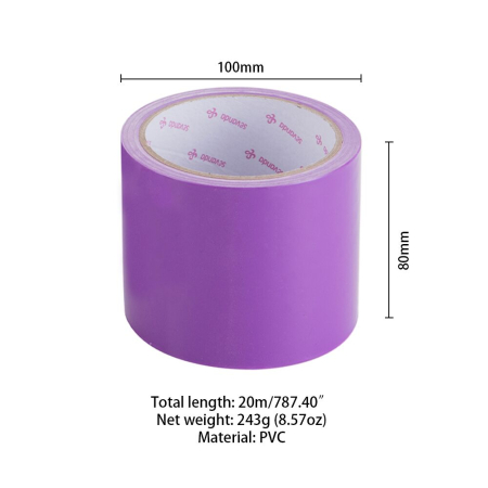 Електростатична стрічка для бондажу LOCKINK SEVANDA Electrostatic Tape - Purple Tape, 16 м - фото №2