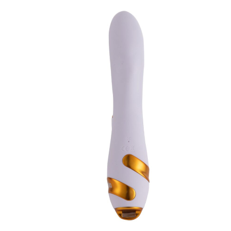 Вібратор-кролик з флогером LOCKINK SEVANDA Whip Vibrating Massage Wand - White & Golden - фото №3