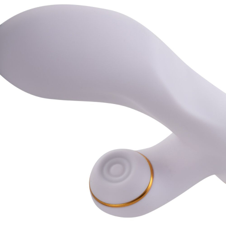 Вібратор-кролик з флогером LOCKINK SEVANDA Whip Vibrating Massage Wand - White & Golden - фото №4