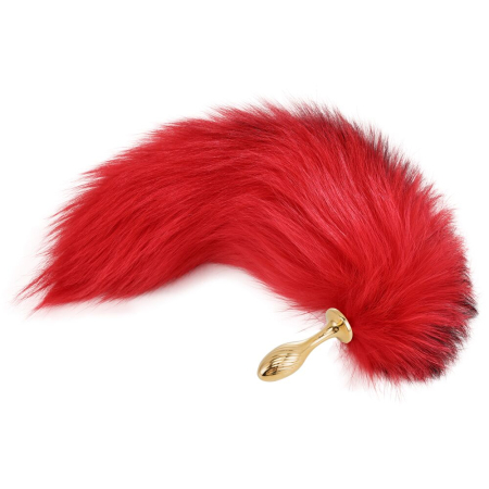 Анальна пробка з хвостом лисиці LOCKINK SEVANDA Red Vixen Set with Pear-shape Plug - фото №5