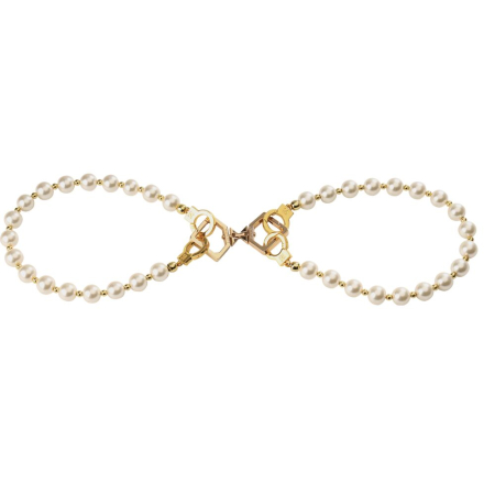 Перлинні наручники та поножі LOCKINK Pearl Bondage & Restraint Set - фото №4