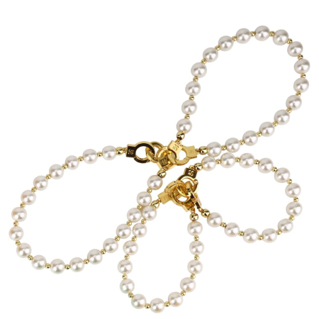 Перлинні наручники та поножі LOCKINK Pearl Bondage & Restraint Set - фото №2