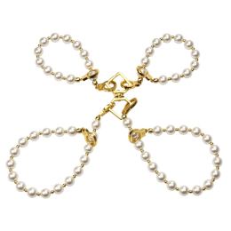Перлинні наручники та поножі LOCKINK Pearl Bondage & Restraint Set - фото